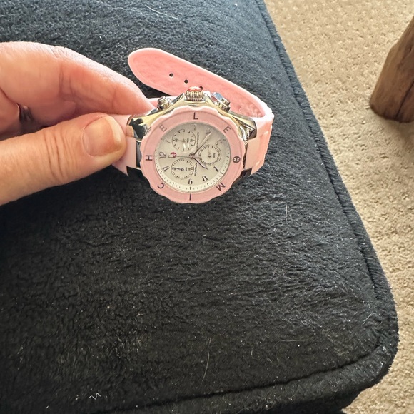 Michele watch with silicone band.  Needs a battery only - Picture 2 of 4